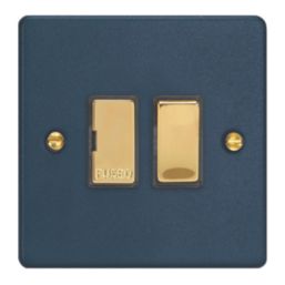 Varilight  13A Switched Fused Spur  Midnight Blue with Colour-Matched Inserts