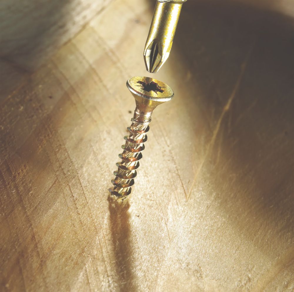 TurboGold PZ Double-Countersunk Woodscrews Trade Pack 1400 Pcs