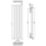 Ximax 1500mm x 445mm 3399BTU Silver Vertical Designer Radiator