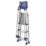 Werner Aluminium 1.22m 3 Step Platform Step Ladder With Handrail