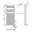 Flomasta 1600mm x 600mm 1706BTU Chrome Flat Electric Towel Radiator