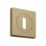 Cooke & Lewis Lormel Standard Escutcheon (Pair) Satin Brass 52mm