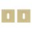 Cooke & Lewis Lormel Standard Escutcheon (Pair) Satin Brass 52mm