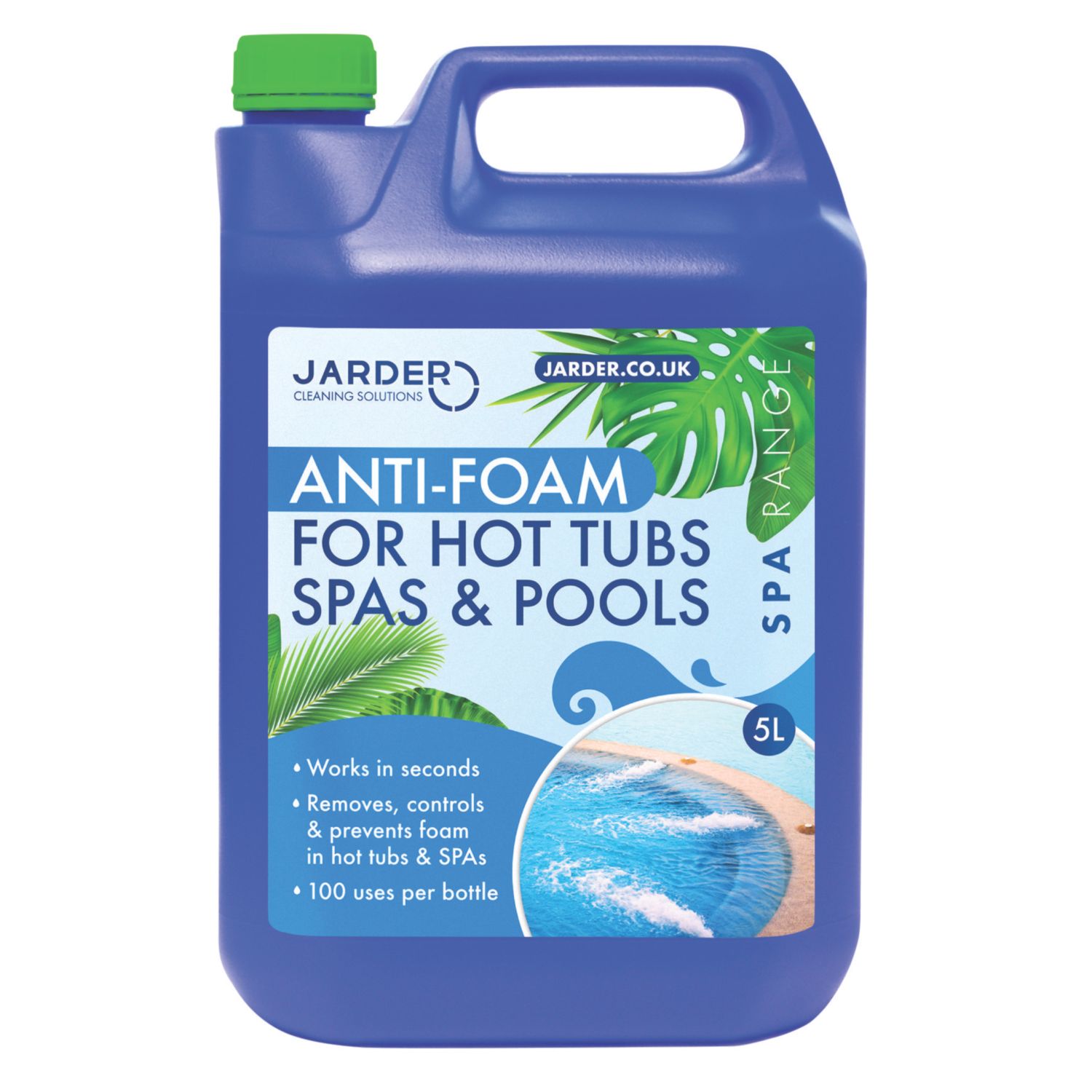 Jarder CL-AFHT-5L Anti Foam for Hot Tubs 5Ltr (402CP)