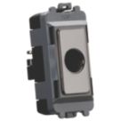 Knightsbridge GDM012BN 0A Grid Flex Outlet Black Nickel