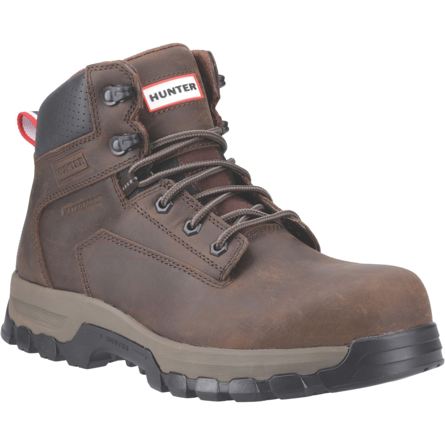 Hunter Size 10 Brown Waterproof Safety Boots (402CW)