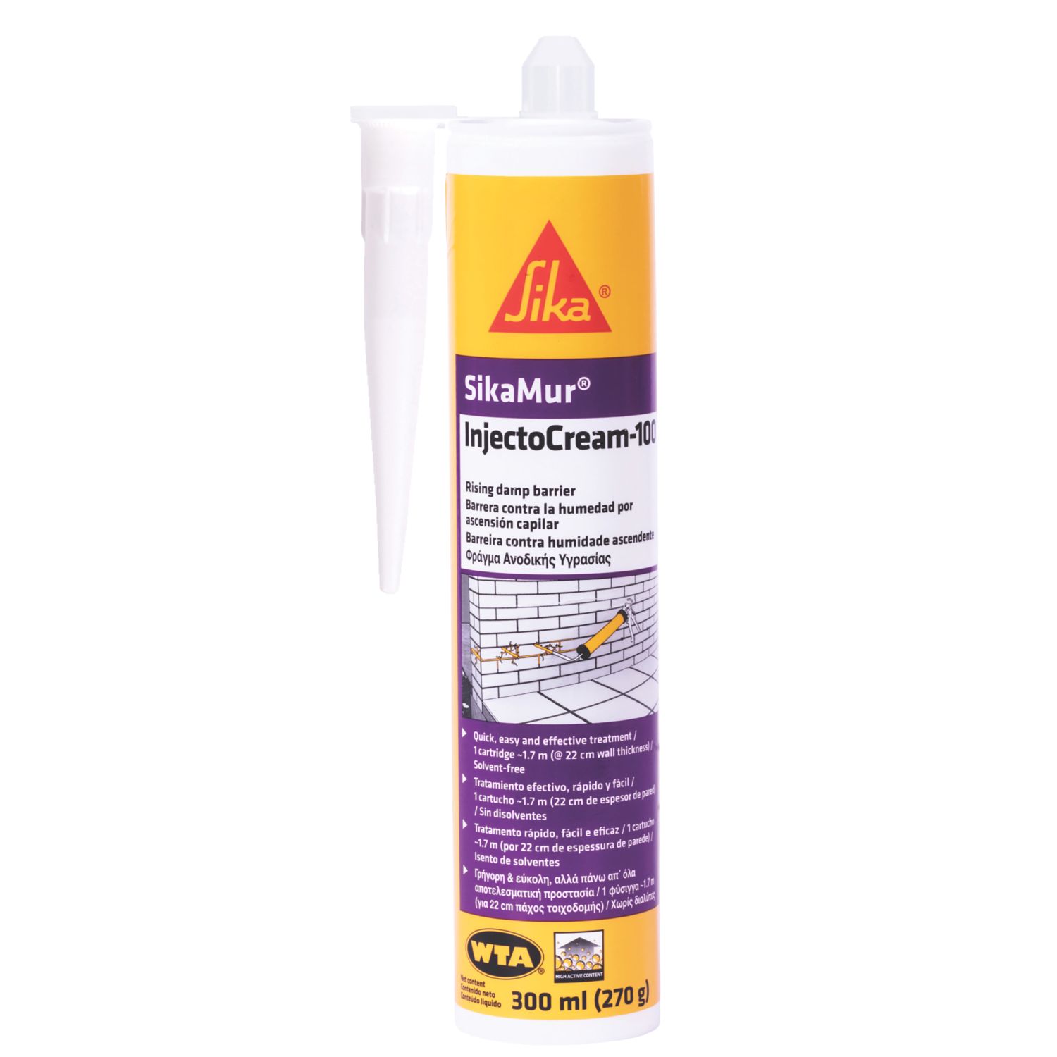 Sika SikaMur InjectoCream-100 Injectable Damp Proof Course 300ml (402CX)