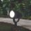 Essentials  Outdoor LED Solar-Powered Spike Light Black 15lm