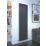 Kudox AluLite Arc 1800mm x 470mm 3994BTU Black Vertical Designer Radiator