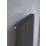 Kudox AluLite Arc 1800mm x 470mm 3994BTU Black Vertical Designer Radiator