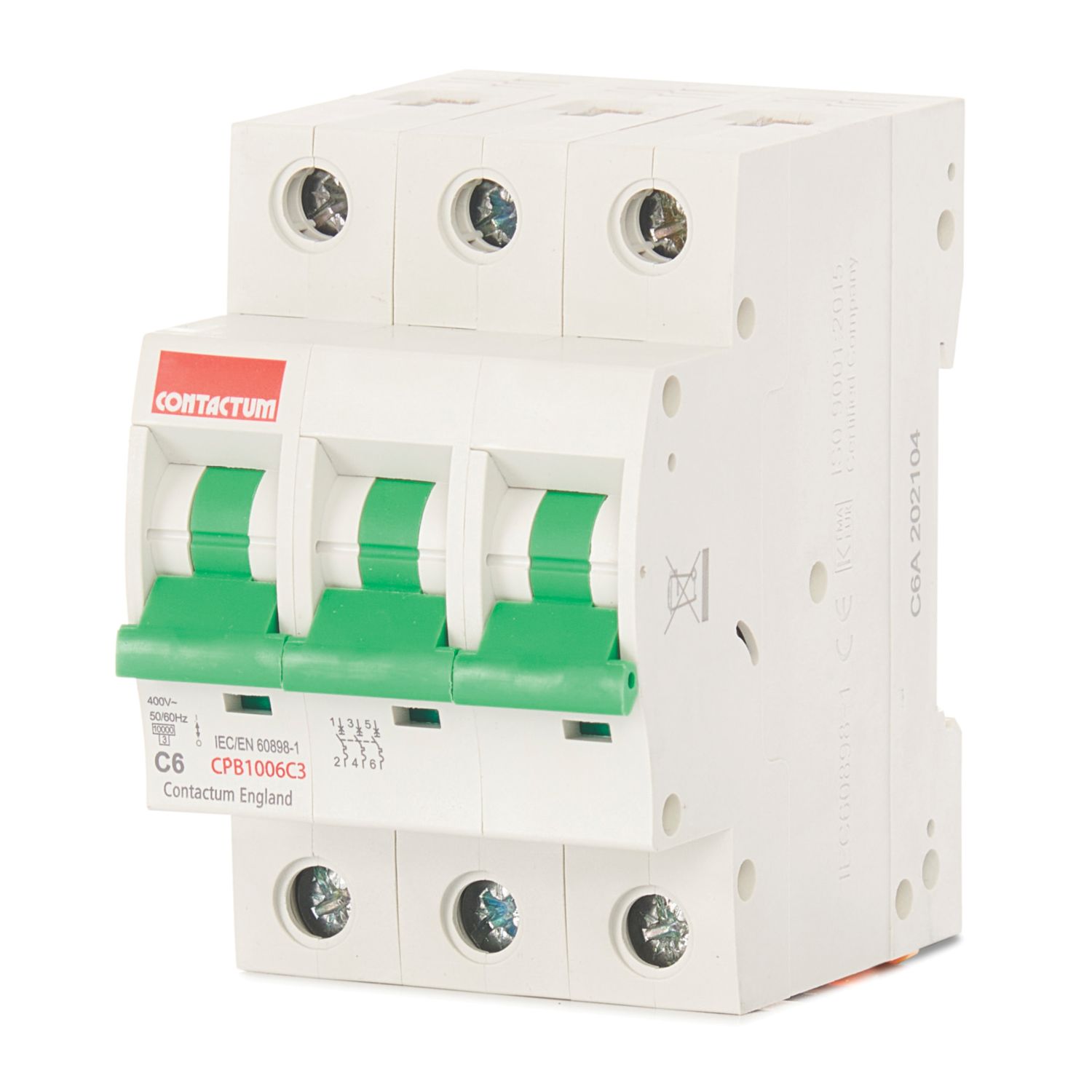 Contactum Defender 6A TP C Curve 3-Phase MCB (402HA)