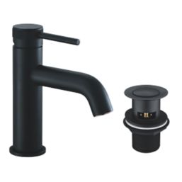 Highlife Bathrooms Dundas Basin Mono Mixer Matt Black