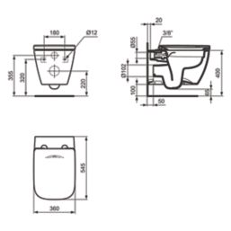 Ideal Standard i.life B Soft-Close Wall-Hung Toilet