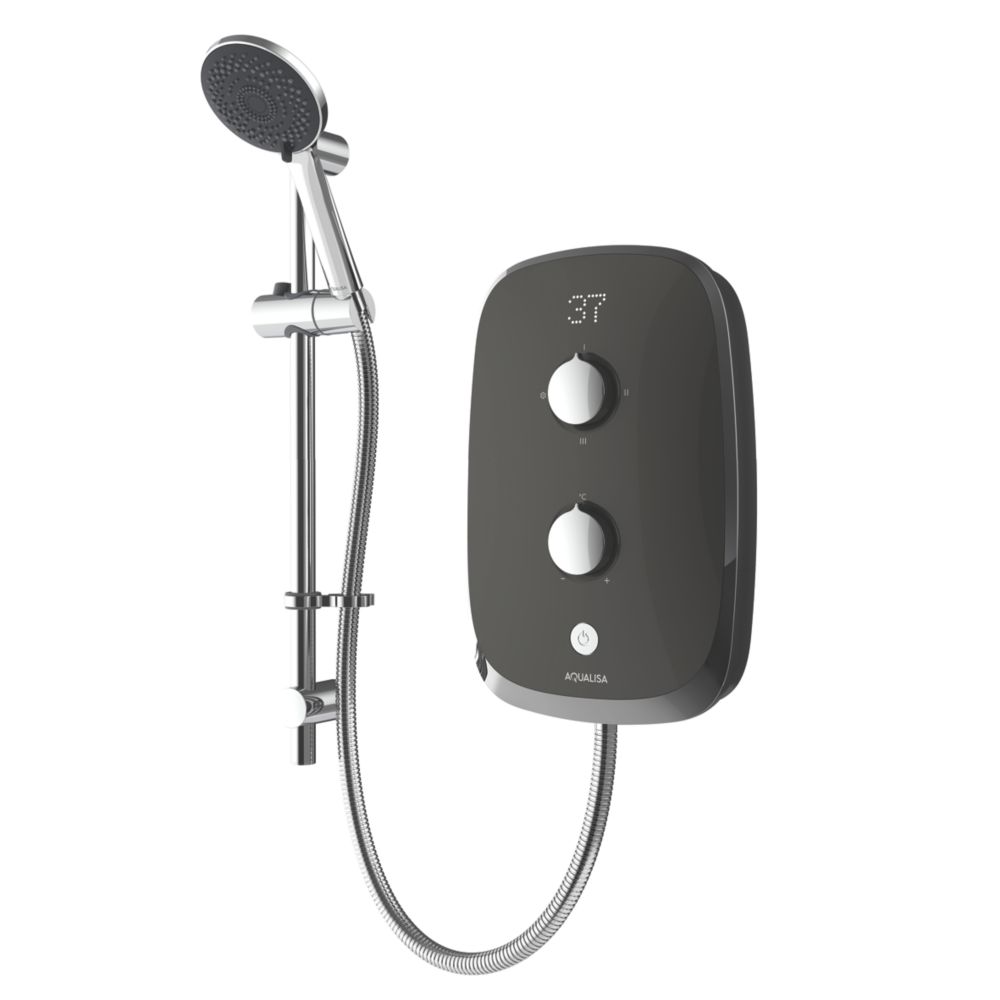 Aqualisa eSense Space Grey 8.5kW Electric Shower - Screwfix