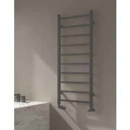 Reina 1200mm x 500mm 1662BTU Anthracite Flat Designer Towel Radiator