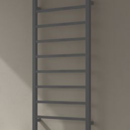 Reina 1200mm x 500mm 1662BTU Anthracite Flat Designer Towel Radiator