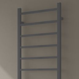 Reina 1200mm x 500mm 1662BTU Anthracite Flat Designer Towel Radiator