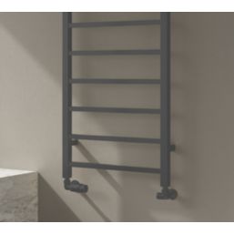 Reina 1200mm x 500mm 1662BTU Anthracite Flat Designer Towel Radiator