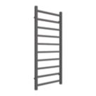 Reina 1200mm x 500mm 1662BTU Anthracite Flat Designer Towel Radiator