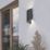 Eglo Montarello Outdoor LED Wall Light Black 4W 1200lm