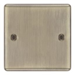 LAP  1-Gang Blanking Plate Antique Brass