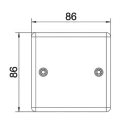 LAP  1-Gang Blanking Plate Antique Brass
