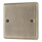 LAP  1-Gang Blanking Plate Antique Brass