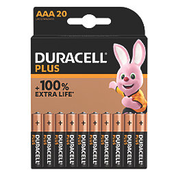 Duracell Plus AAA Alkaline Alkaline Batteries 20 Pack