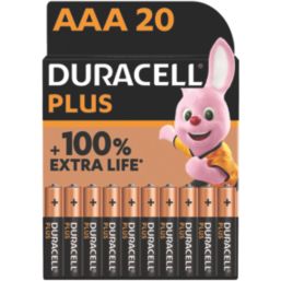 Duracell Plus AAA 1.5V Alkaline Batteries 20 Pack