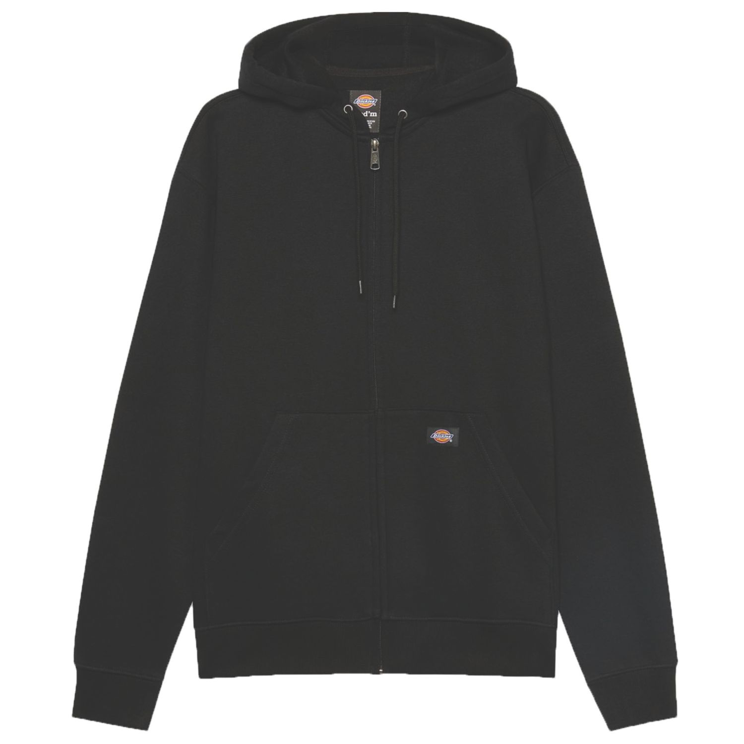 Dickies Everyday Hoodie Full Zip Fleece Black Medium 23" Chest (402TN)