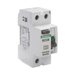 Crabtree Starbreaker 63A 30mA DP A Curve  RCCB
