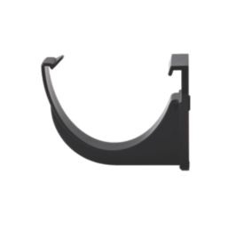 FloPlast  uPVC Half Round Fascia Brackets Black 115mm 10 Pack