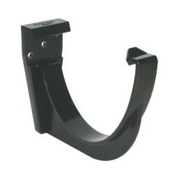 FloPlast  uPVC Half Round Fascia Brackets Black 115mm 10 Pack