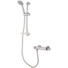 Triton Caroli Rear-Fed Exposed Chrome Thermostatic Mixer Shower