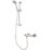 Triton Caroli Rear-Fed Exposed Chrome Thermostatic Mixer Shower