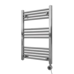 Azur 750mm x 500mm 1024BTU Chrome Flat Electric Towel Radiator