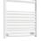 Flomasta 1000mm x 600mm 1760BTU White Curved  Towel Radiator