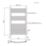 Flomasta 1000mm x 600mm 1760BTU White Curved  Towel Radiator