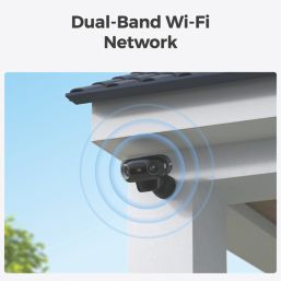 Reolink B740X Argus 4 Solar & Battery-Powered Black Wired or Wireless 4K Indoor & Outdoor Bullet Wi-Fi Security Camera