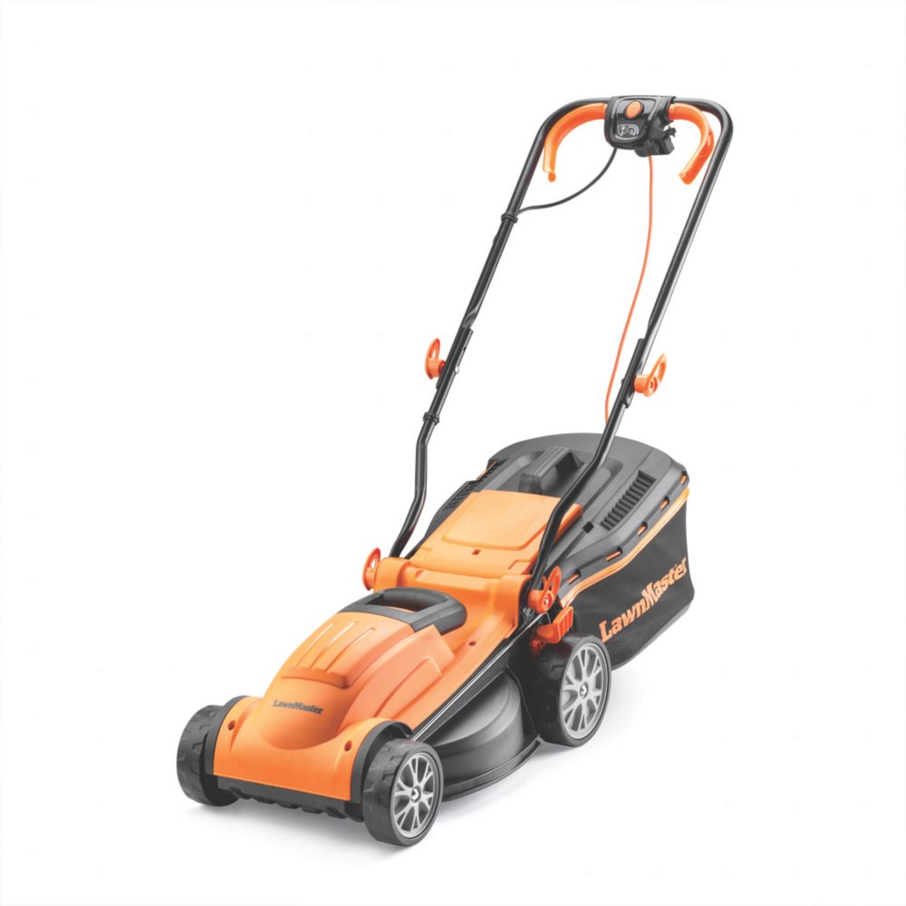 LawnMaster MEB1434M-01 1400W 34cm Electric Rotary Lawn Mower 220
