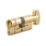 Yale Fire Rated 1 Star 6-Pin Thumbturn Euro Cylinder 35-35 (70mm) Polished Brass