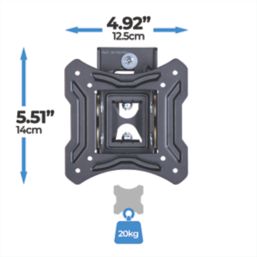 Ross LE2ST100-RO TV Wall Bracket Swivel & Tilt 13-23"