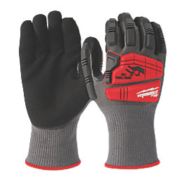 Milwaukee Impact Cut Level 5 Gloves Grey / Red X Large