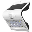 Luceco LEXS30W30-01 Outdoor LED Solar Wall Light With PIR Sensor White 220lm