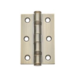 Hardware Solutions Antique Brass  Ball Bearing Hinges 76mm x 50mm 2 Pack