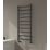Reina 1200mm x 300mm 997BTU Black Flat Designer Towel Radiator