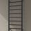 Reina 1200mm x 300mm 997BTU Black Flat Designer Towel Radiator