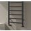 Reina 1200mm x 300mm 997BTU Black Flat Designer Towel Radiator