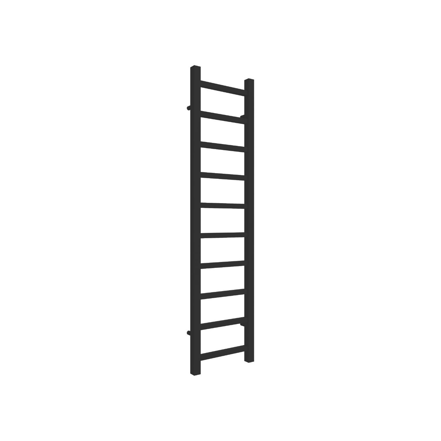 Reina 1200mm x 300mm 997BTU Black Flat Designer Towel Radiator (403LH)
