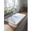 Abode Acton 1.5 Bowl Fireclay Ceramic Kitchen Sink With Reversible Drainer 1000mm x 500mm
